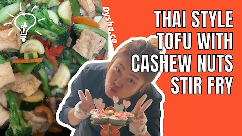 Cooking Thai Style Tofu with Cashew Nuts Stir Fry. Cooking Ideas & Inspiration. #shorts