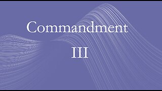 Third Commandment