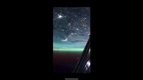 Northern 💡 Lights seen form the international space