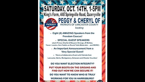 Election integrity rally Quarryville, PA🇺🇸