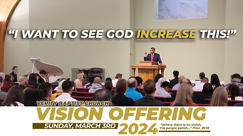 "I Want to See God Increase This!" (Epic Vision Offering Video)