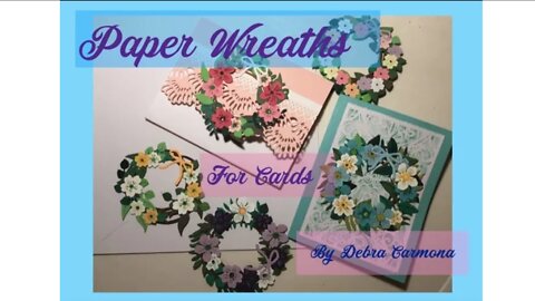 Making Paper Wreaths for Card Making