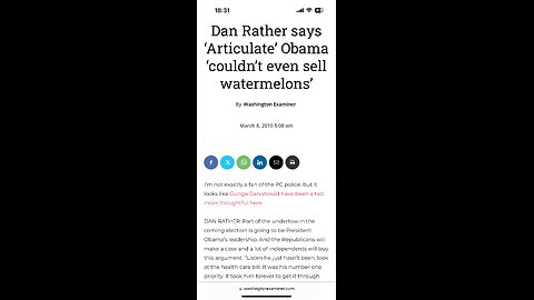 TOP 50 REASONS BLACKS SHOULD VOTE REPUBLICAN (#10) Dan Rather watermelons