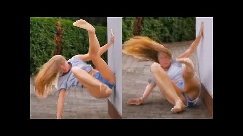 FUNNY99TEAM | GIRL FALLS DOING HANDSTAND | FUNNY FAILS