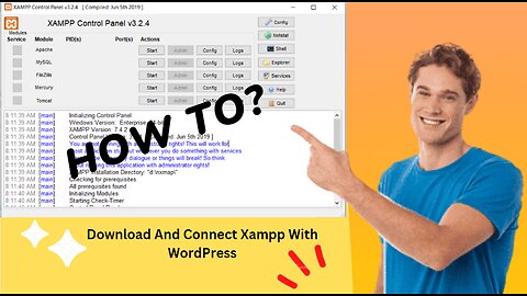 How to Download Xampp and WordPress------For Website