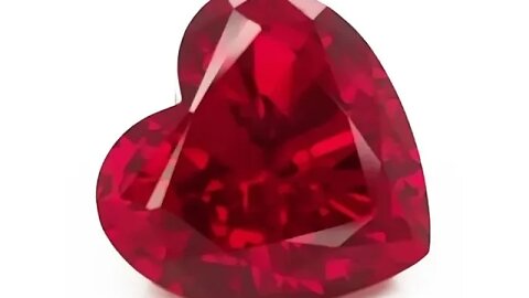 Chatham Created Heart Ruby: Lab Grown Heart Shaped Rubies