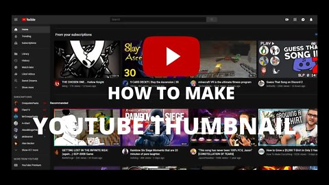 How To Make Youtube Video Thumbnail 2022 | Easier