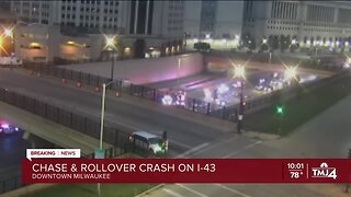 Chase, rollover crash on I-43
