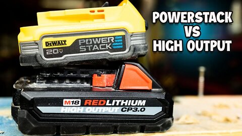 New DEWALT POWERSTACK Battery Takes on Milwaukee Tool High Output Battery (Plus a HUGE SUPRISE)!