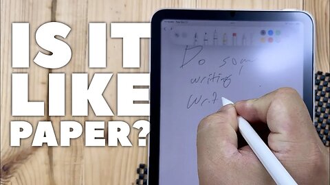 Does The iPad Mini Paperlike Screen Protector Feel Like Paper?
