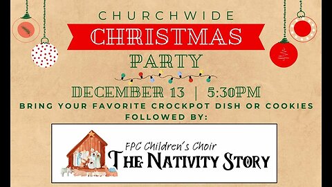 "The Nativity Story" (Children's Program)