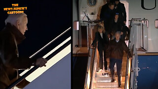 Joe, Hunter, and the rest of the Bidens arriving on Air Force One in Nantucket for their weeklong vacation at a billionaire's compound.