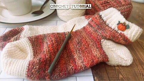 How to Crochet 🧦Vanilla Pumpkin Spice🎃Socks (Easier Than You Think)!