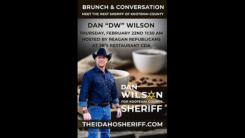 Brunch & Conversation with Dan Wilson | Coeur D'Alene #idaho #kootenaiCo #live #police #cops