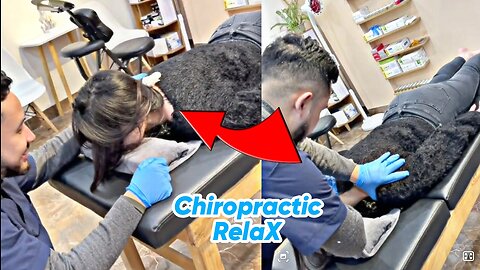 This girl really enjoys chiropractic 😃