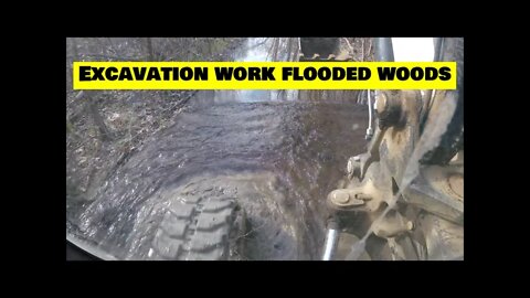 Can I drain flooded road & food plot with a new watering hole? Southern Illinois excavation!