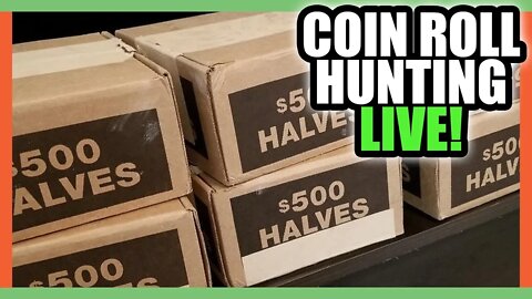 COIN ROLL HUNTING HALF DOLLARS FOR RARE SILVER COINS!!