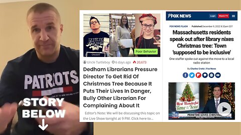Jesse Watters @FoxNews Stole our Story on the Dedham Library Christmas Tree