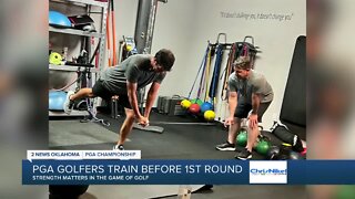 PGA golfers train in Tulsa before first round