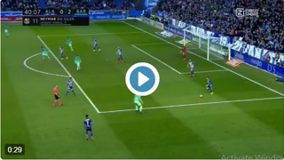 Neymar scores goal vs Alaves 0-2