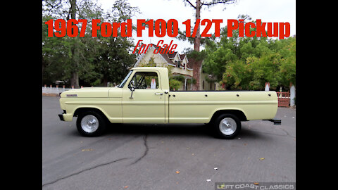 1967 Ford F100 1/2 Ton Pickup for Sale