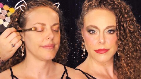 ASMR 💕 Makeup Glam, Smokey Met Gala Look, Corrina Rachel Pampered by Professional Makeup Artist 💕