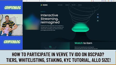 How To Participate In Verve TV IDO On Bscpad? Tiers, Whitelisting, Staking, KYC Tutorial, Allo Size!