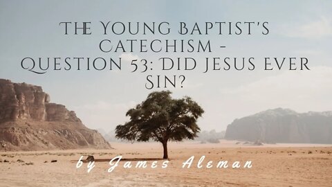 Question 53: Did Jesus Ever Sin?