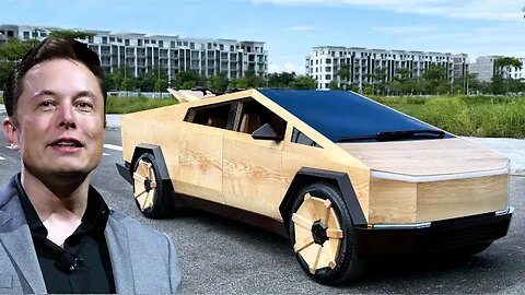 I Built Wooden Tesla Cybertruck For Elon Musk