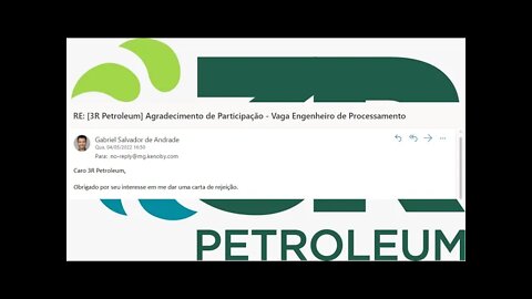 Carta de Rejeição da 3R Petroleum