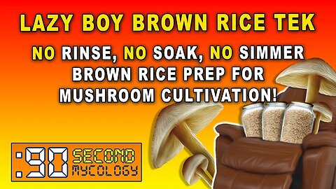 NO PRESSURE COOKER "Lazy Boy" Brown Rice Prep for Mushrooms \\ NO Rinse, NO Soak, NO Simmer!