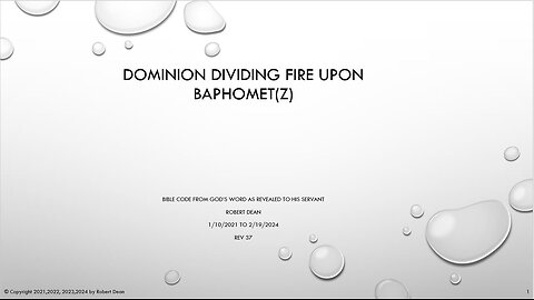 Dominion Bible Code Part 2 The Villains V37