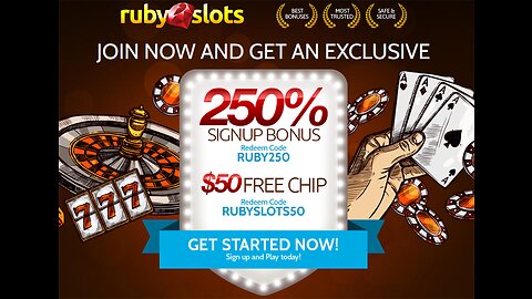 Rubyslots Casino No Rules Welcome Bonus