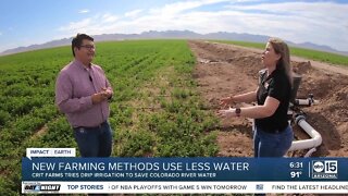 New farming methods to use less water