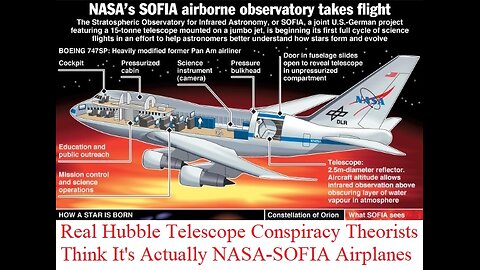 Real Hubble Telescope Conspiracy Theorists Think It's Actually NASA-SOFIA Airplane