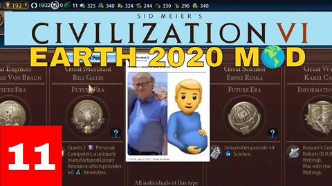 Sid Meier's Civilization VI: Earth 2020 Mod Ep. 11 - USA vs. RUSSIA!