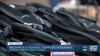 Glendale families receive free school supplies as prices on goods increase