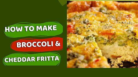"Delicious Keto Broccoli and Cheddar Frittata Recipe | Low Carb Breakfast Idea"