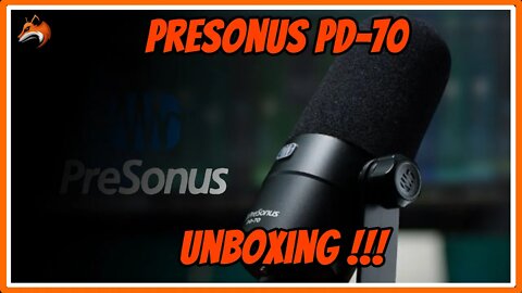 PreSonus PD-70 dynamic microphone unboxing UK version