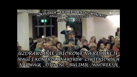 UZDRAWIANIE ZBIOROWE NA REDUKCJĘ WAGI I KONTROLI NAWYKÓW ZYWIENIOWYCH NADWAGĘ ,OTYŁOŚĆ/2012© TV INFO