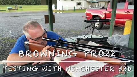 Browning Pro22 22lr target ammo testing with my Winchester 52D