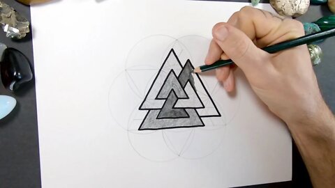 How to Draw The Valknut ▲ Drawing Tutorial