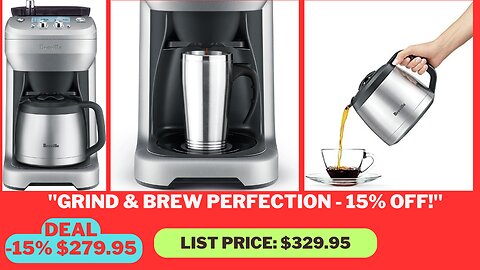 "Save 15% on Breville Grind Control Coffee Maker in Fall Sale at Amazon"