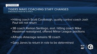 Tigers make coaching staff changes following 96-loss season