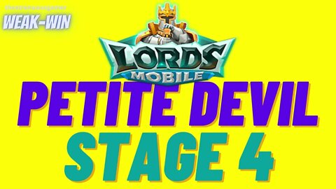 Lords Mobile: Limited Challenge: Petite Devil - Stage 4