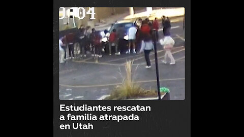 Estudiantes salvan a familia atrapada bajo un automóvil en Utah