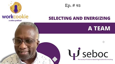 Selecting and Energizing a Team - Ep. 93 - SEBOC's WorkCookie Industrial/Organizational Psychology Show