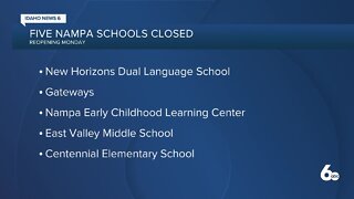 Nampa School District to temporarily close 5 schools due to staff out sick