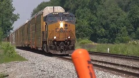 CSX M216 Autorack Train from Sterling, Ohio July 1, 2022