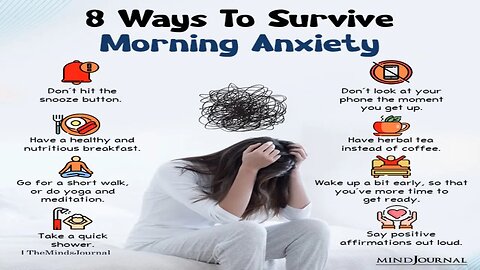 How to deal with severe anxiety in the morning. || no more panic morning anxiety #shorts #viral 🌸🐕